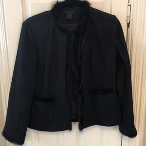 WD.NY Jacket, faux firm trim